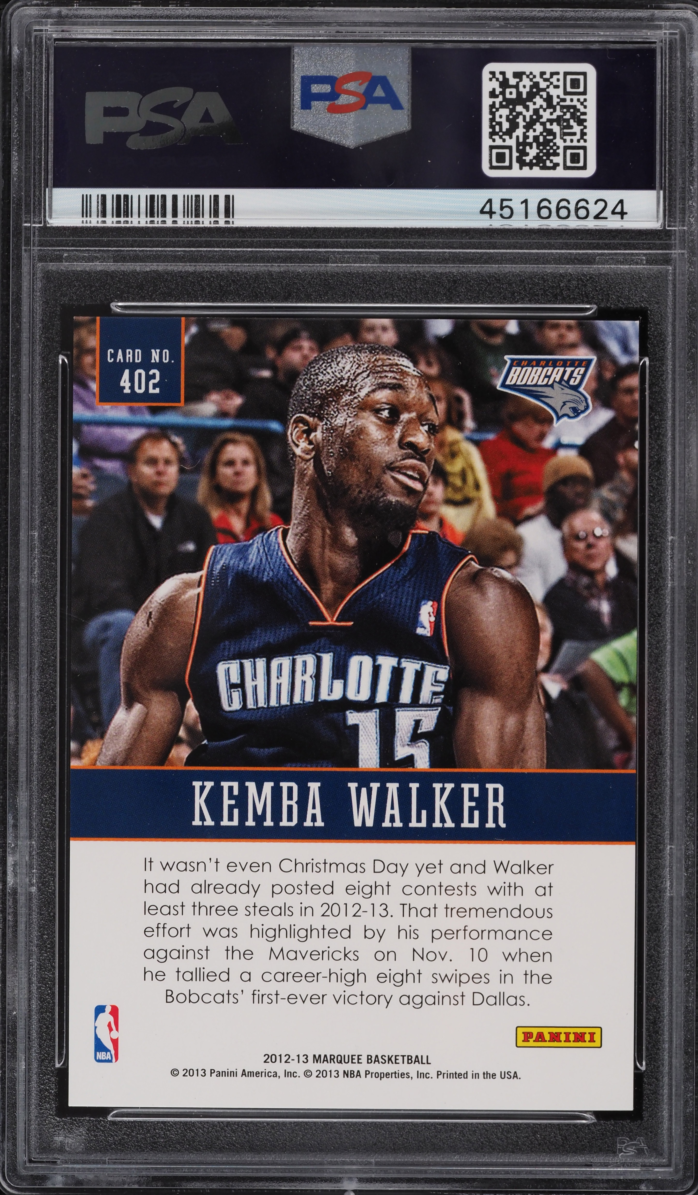 2012 Panini Marquee Kemba Walker ROOKIE RC #402 PSA 10 GEM MINT on 