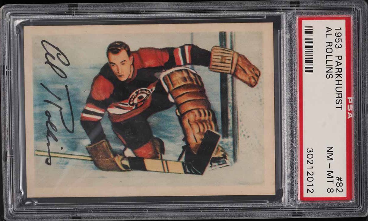 1953 Parkhurst Al Rollins #82 PSA 8 NM-MT