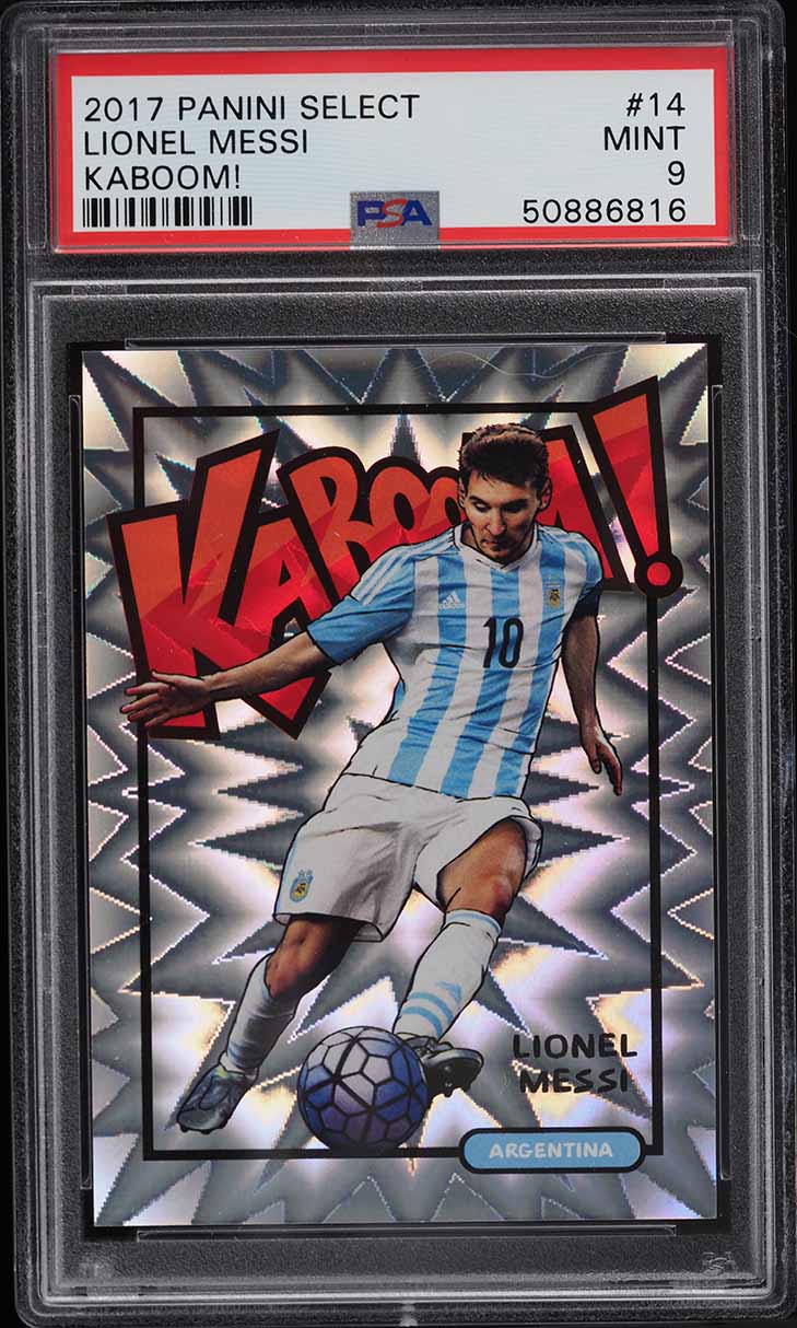 2017 Select Kaboom! Lionel Messi #14 PSA 9 MINT