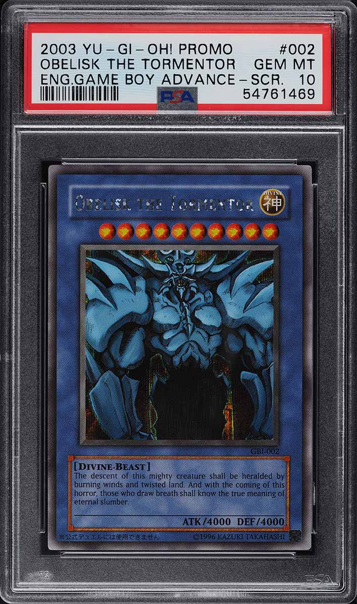 2003 Yu-Gi-Oh! Game Boy Advance Ultra Rare Obelisk The Tormentor