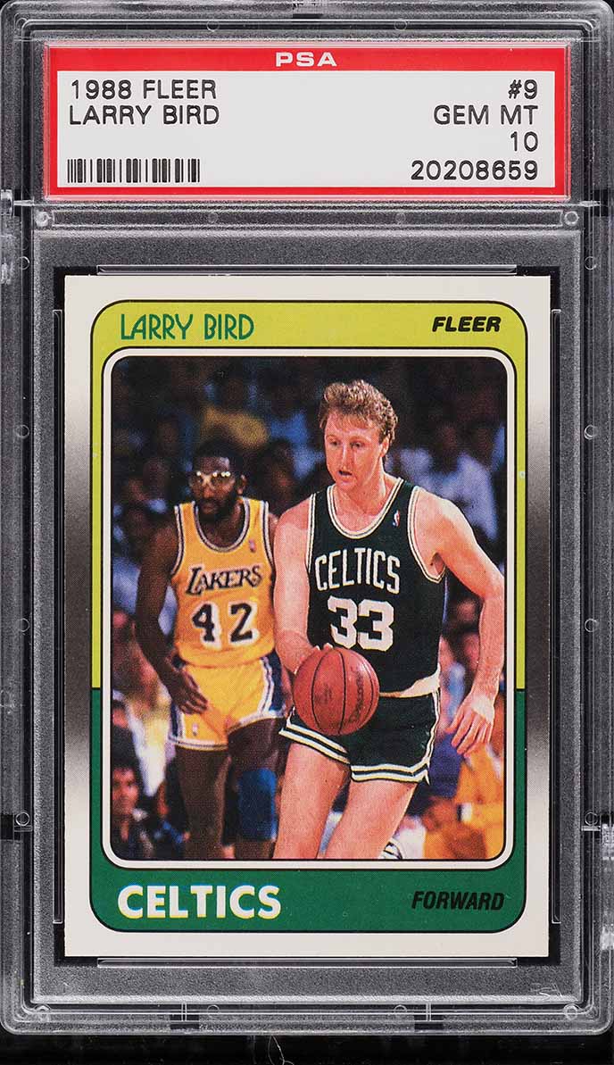 1988 Fleer Basketball Larry Bird #9 PSA 10 GEM MINT