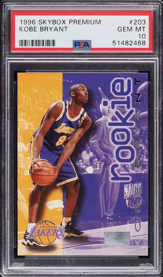 1996 Skybox Premium Kobe Bryant ROOKIE #203 PSA 10 GEM MINT