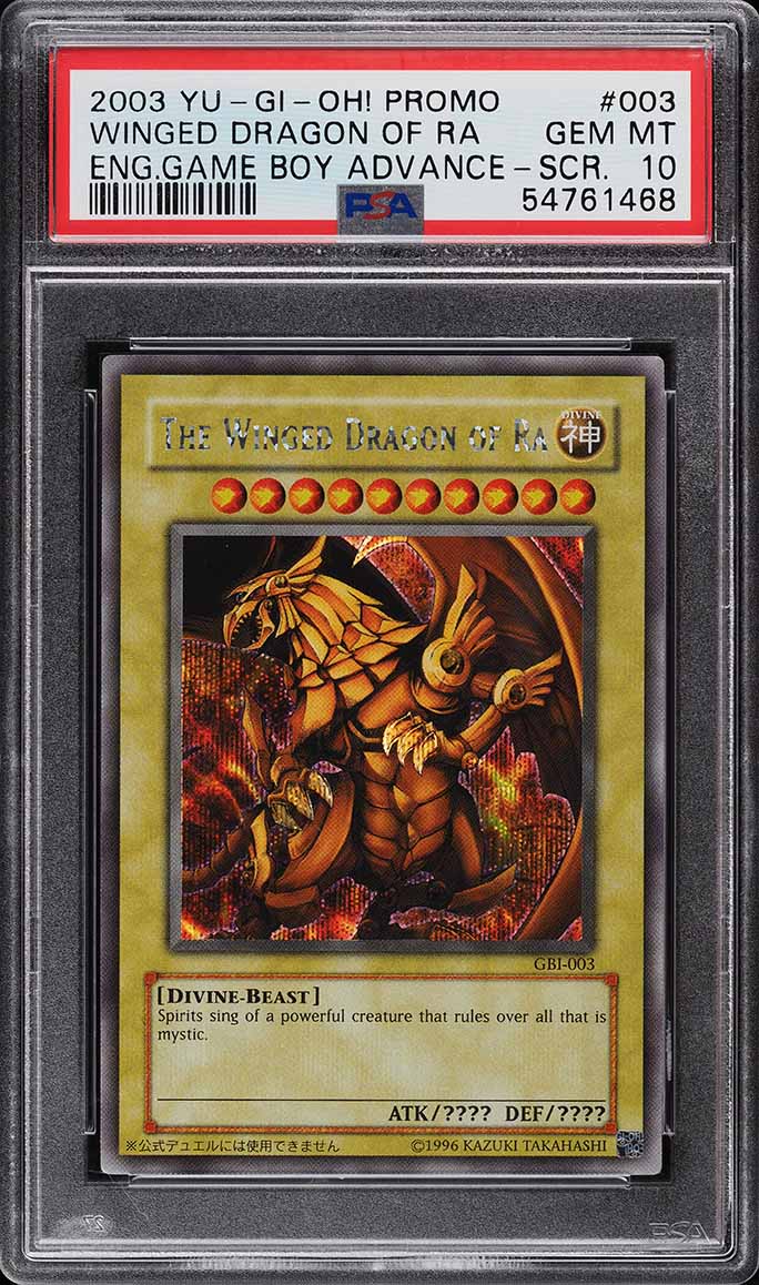 2002 Yu-Gi-Oh! God Cards The Winged Dragon Of Ra #GBI-003 BGS 9.5