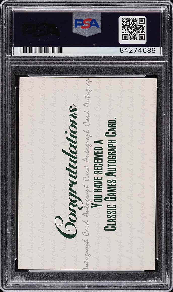 1992 Classic 4 Sport Alonzo Mourning ROOKIE RC PSA/DNA AUTO /975