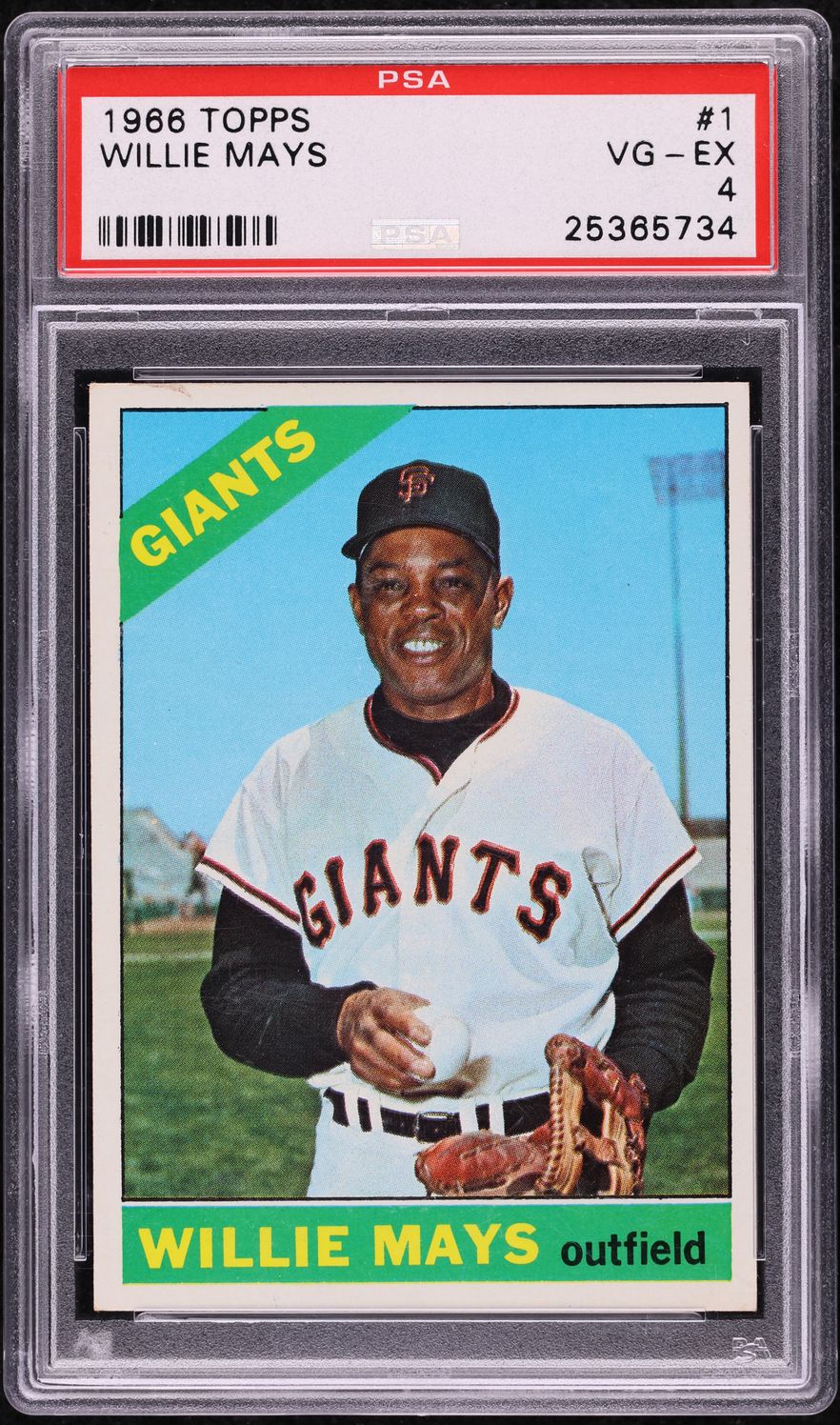 1966 Topps Willie Mays #1 PSA 4 VGEX