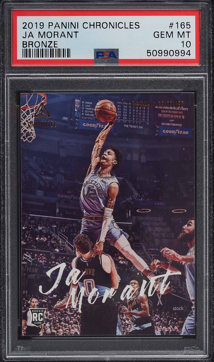 2019 Panini Chronicles Luminance Bronze Ja Morant ROOKIE RC #165