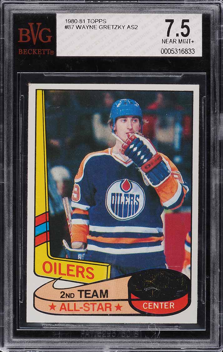 1980 Topps Hockey Wayne Gretzky #87 BVG 7.5 NRMT+