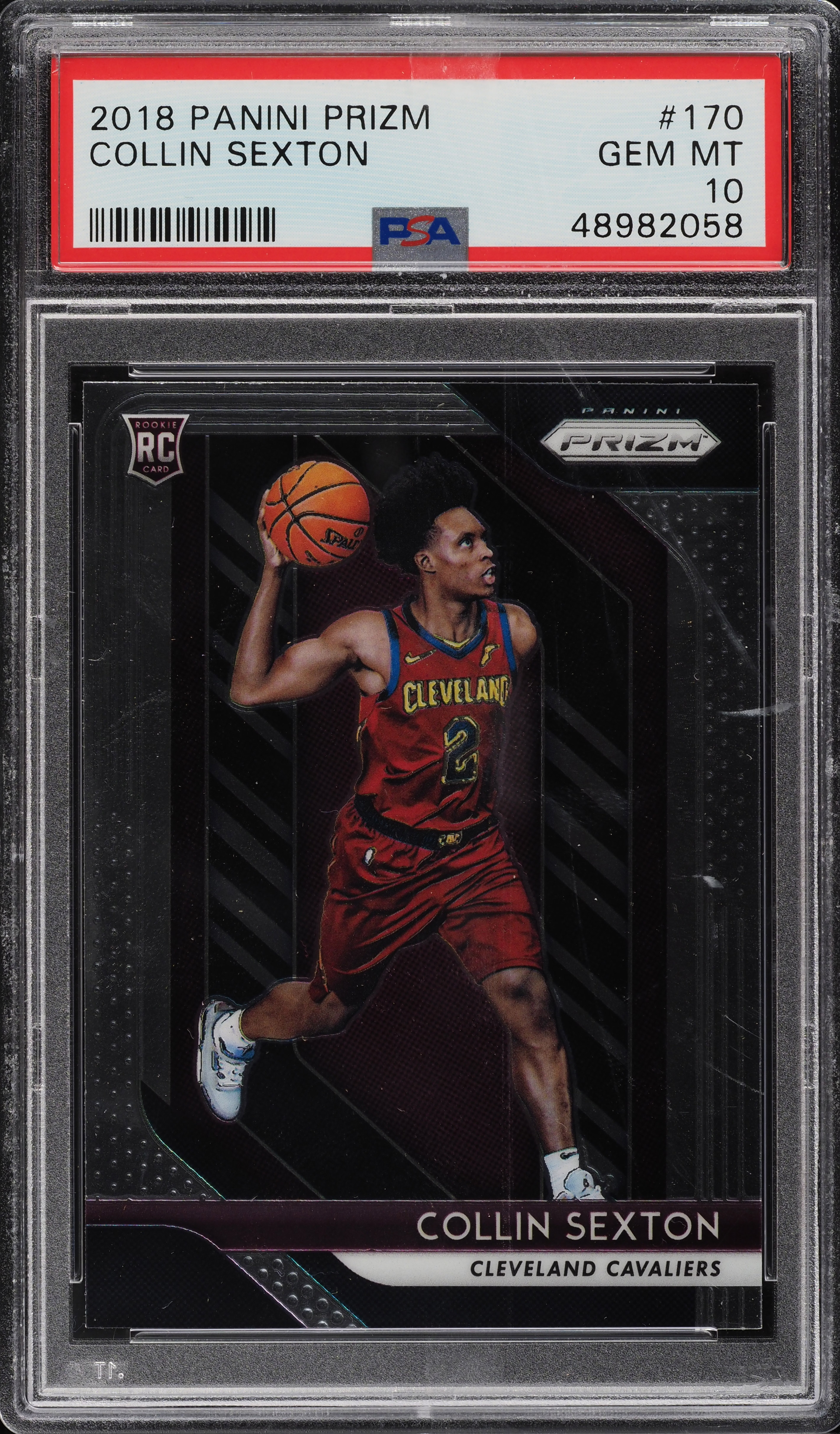 2018 Panini Prizm Collin Sexton ROOKIE #170 PSA 10 GEM MINT on