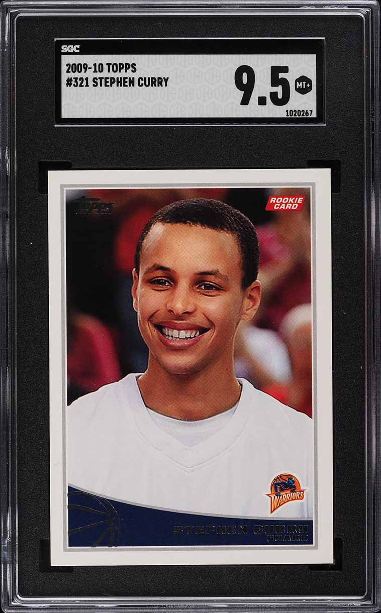 2009 Topps Basketball Stephen Curry ROOKIE #321 SGC 9.5 MINT+