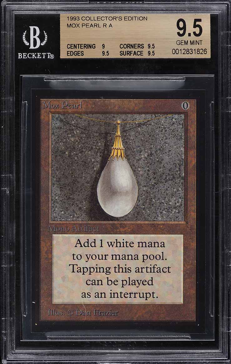 1993 Magic The Gathering MTG Collector's Edition Mox Jet BGS 9.5