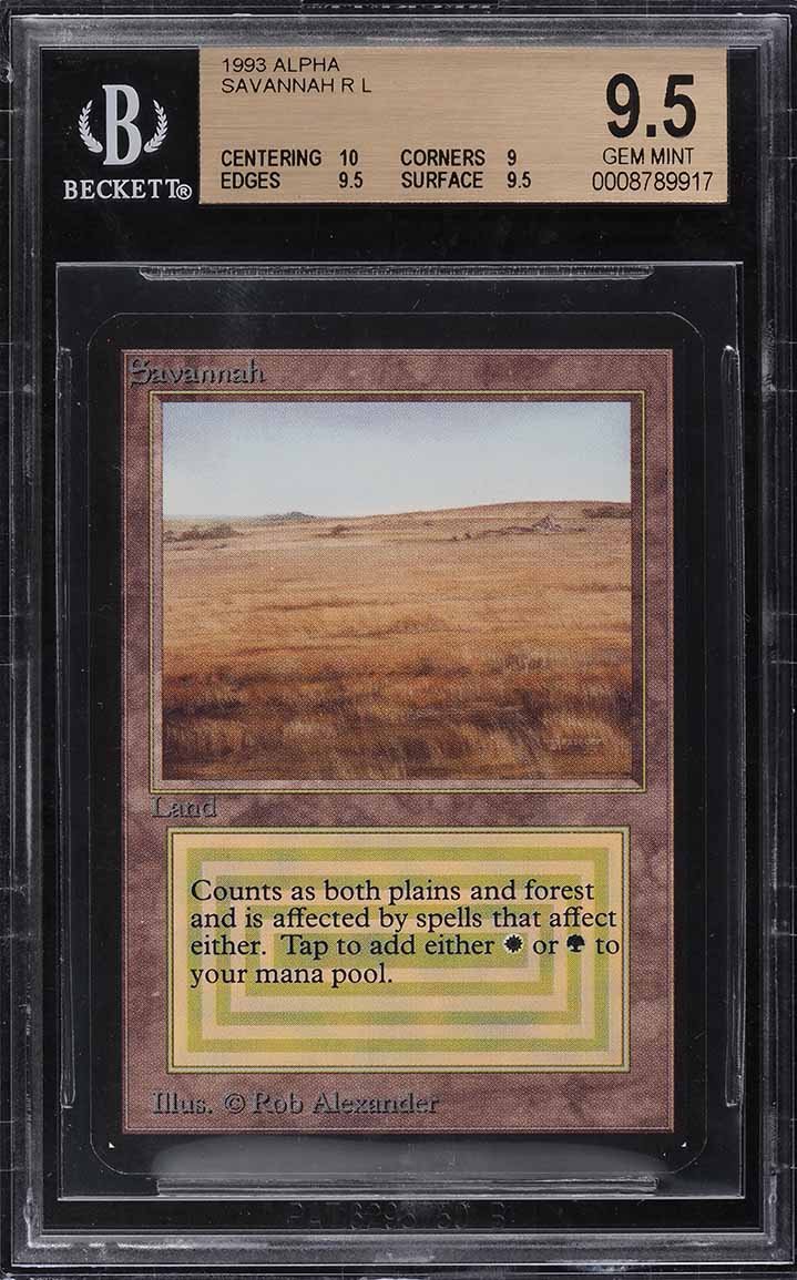 1993 Magic The Gathering Unlimited Dual Land Underground Sea AUTO