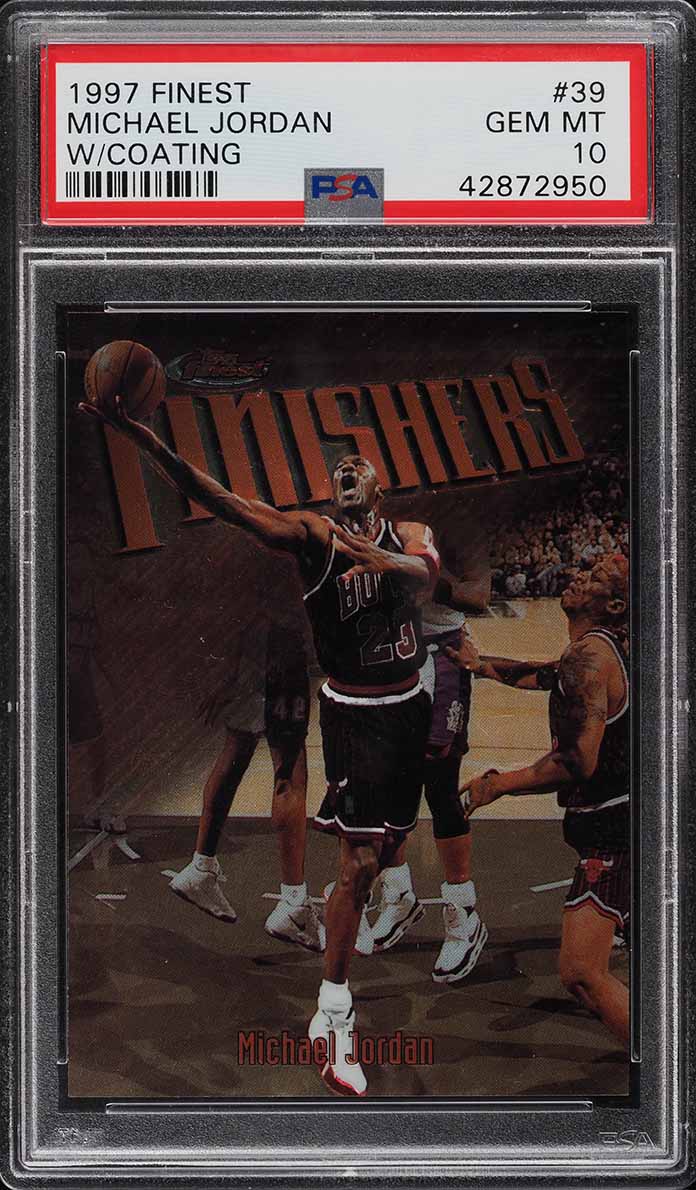 1997 Finest w/ Coating Michael Jordan #39 PSA 10 GEM MINT