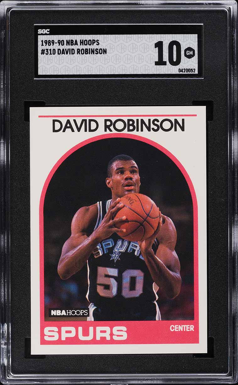1989 Hoops David Robinson ROOKIE #310 SGC 10 GEM MINT