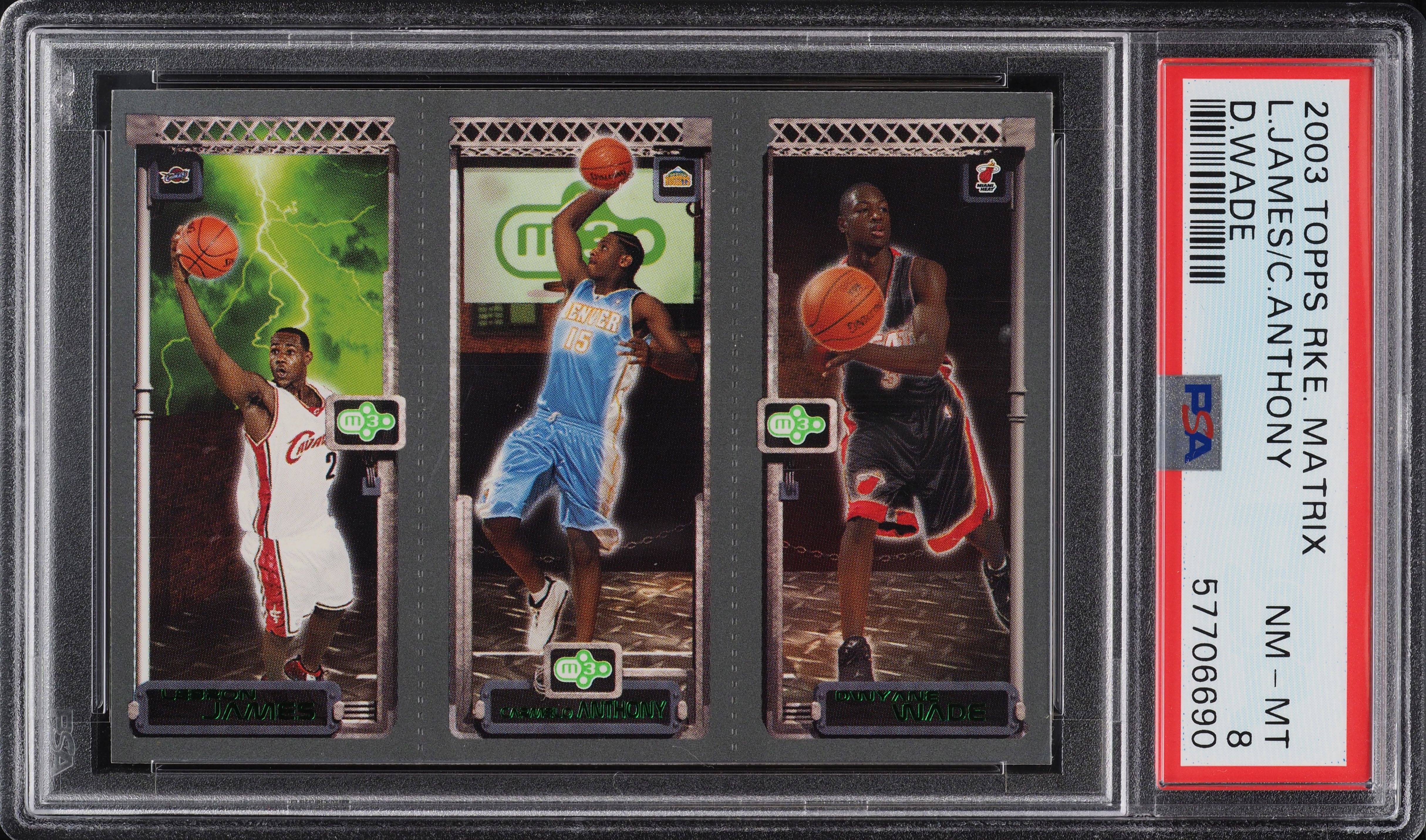 RC LeBRON・WADE・ANTHONY / NBA 2003-04 Fleer Draft Day Trio RC LeBron James Dwyane Wade Carmelo