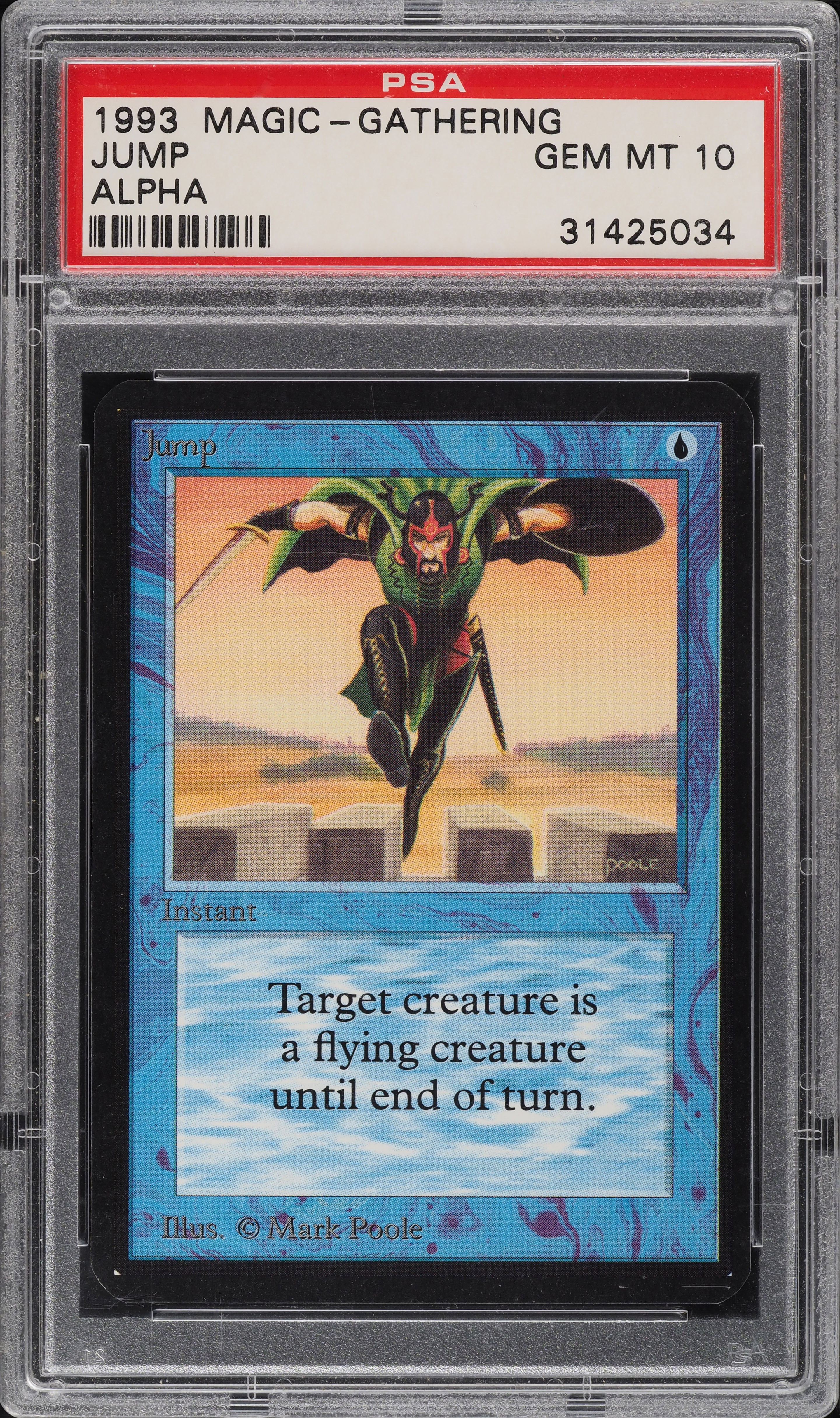 1993 Magic The Gathering MTG Alpha Jump PSA 10 GEM MINT on
