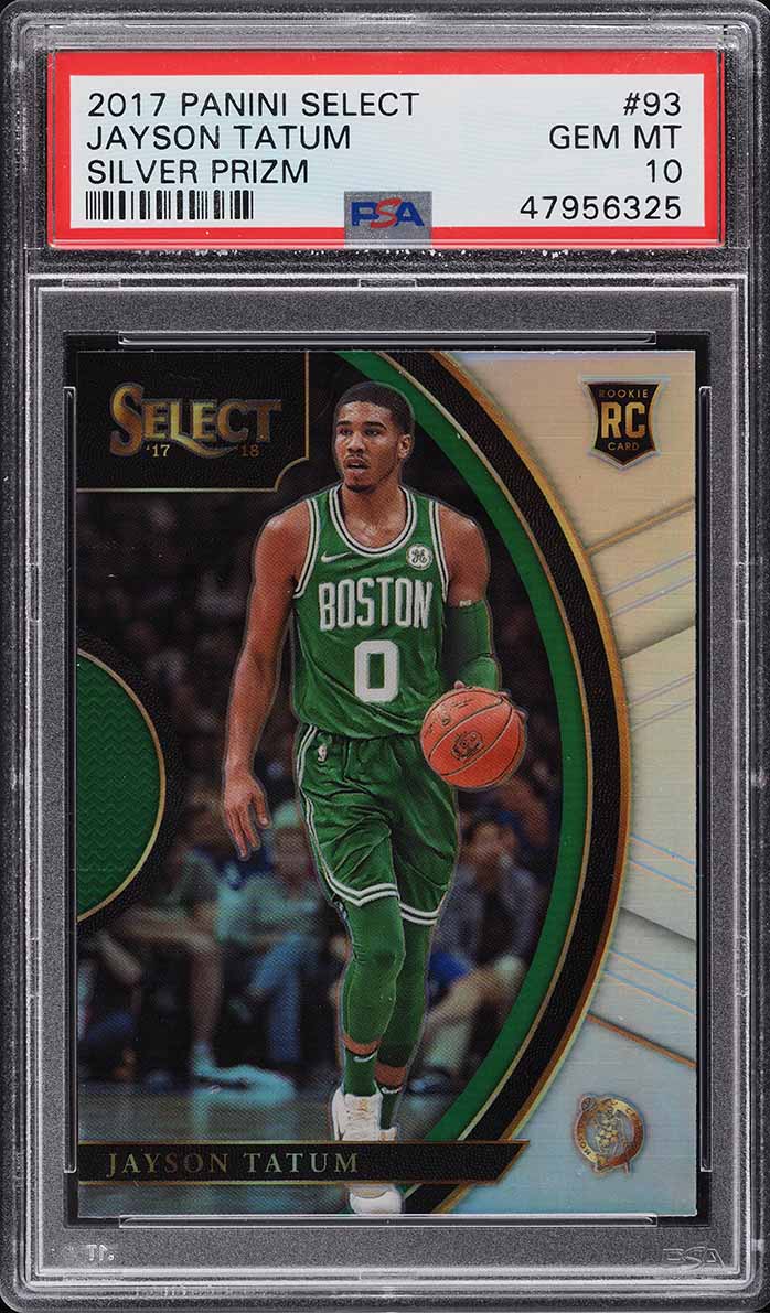2017 Select Silver Prizm Jayson Tatum ROOKIE RC #93 PSA 10 GEM MINT