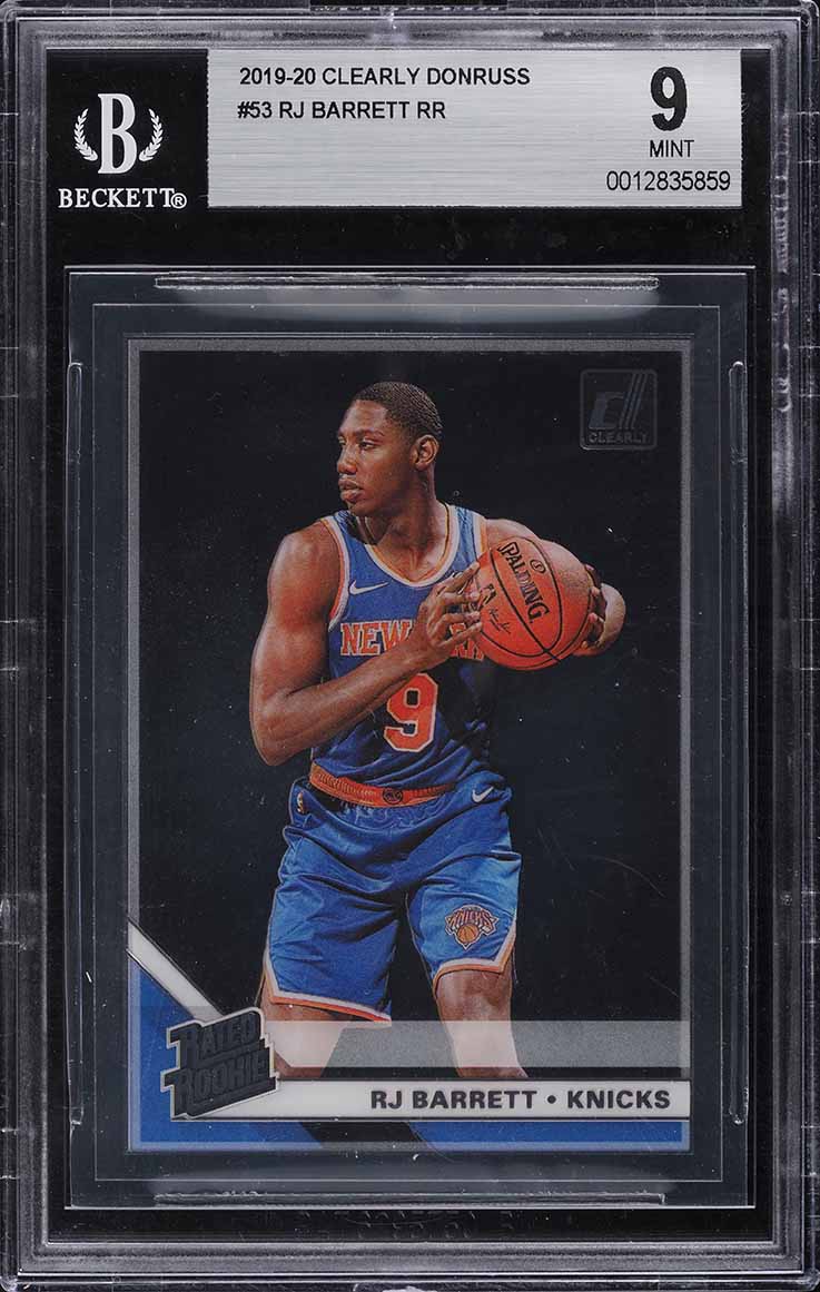 2019 Donruss Optic Signature Purple RJ Barrett ROOKIE RC AUTO #RJB
