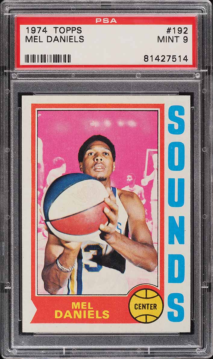 1974 Topps Basketball Mel Daniels #192 PSA 9 MINT