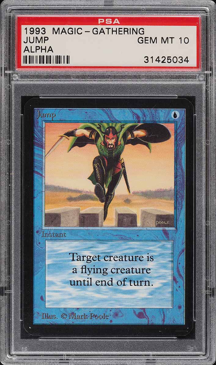 1993 Magic The Gathering MTG Alpha Jump PSA 10 GEM MINT