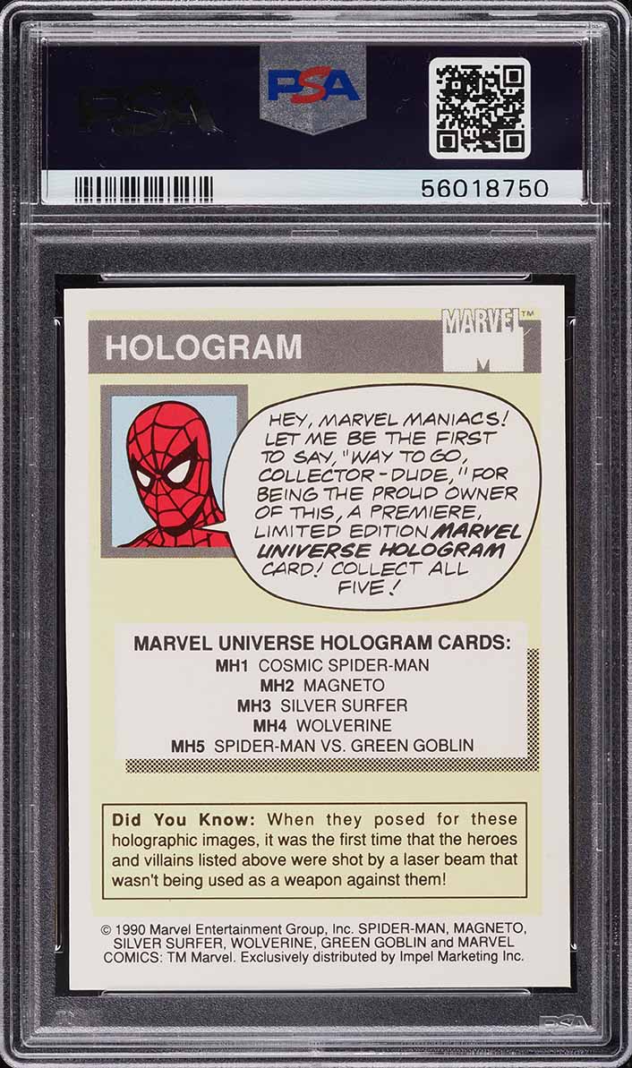 marvel holographic cards I remember feeling packs of cards bc the hologram cards would be bigger  then the rest so I could pull one almost everytime. Had a bunch of marvel  hologram cards like the