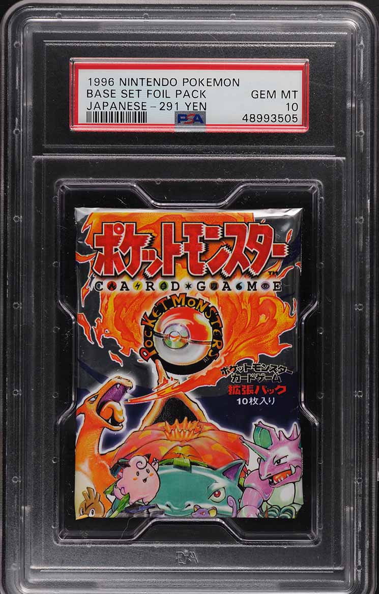 1996 Pokemon Japanese Base Set Booster Pack 291 YEN PSA 10 GEM MINT on  Fanatics Collect
