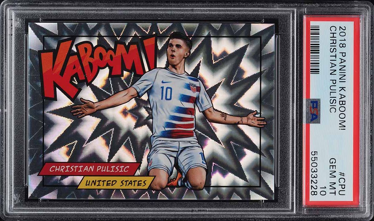 2018 Panini Kaboom! Christian Pulisic #K-CPU PSA 10 GEM MINT