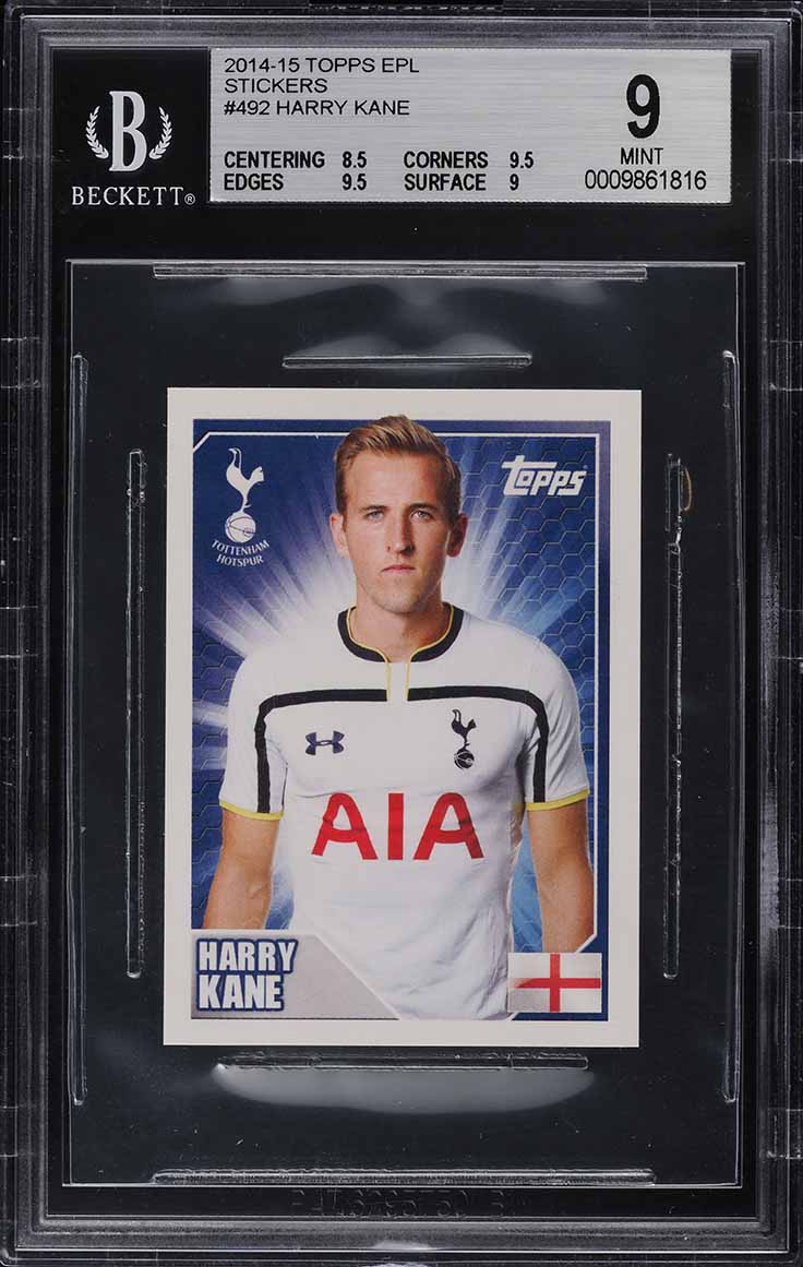 Carte Topps 2016 – Harry Kane, Memorabilia Porté Par Le Joueur, Premier League