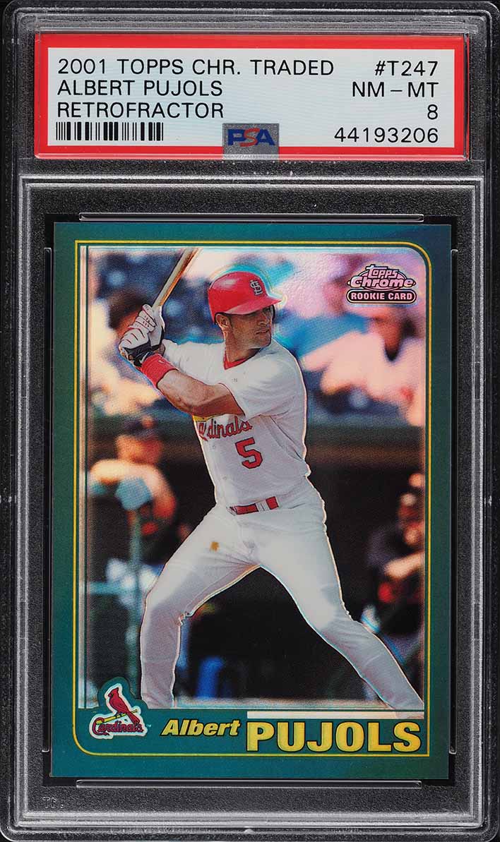 2001 Topps Chrome Traded Retrofractor Albert Pujols ROOKIE RC