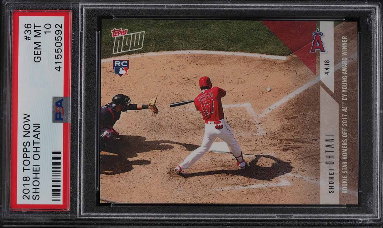 2018 Topps Now Shohei Ohtani ROOKIE RC #36 PSA 10 GEM MINT