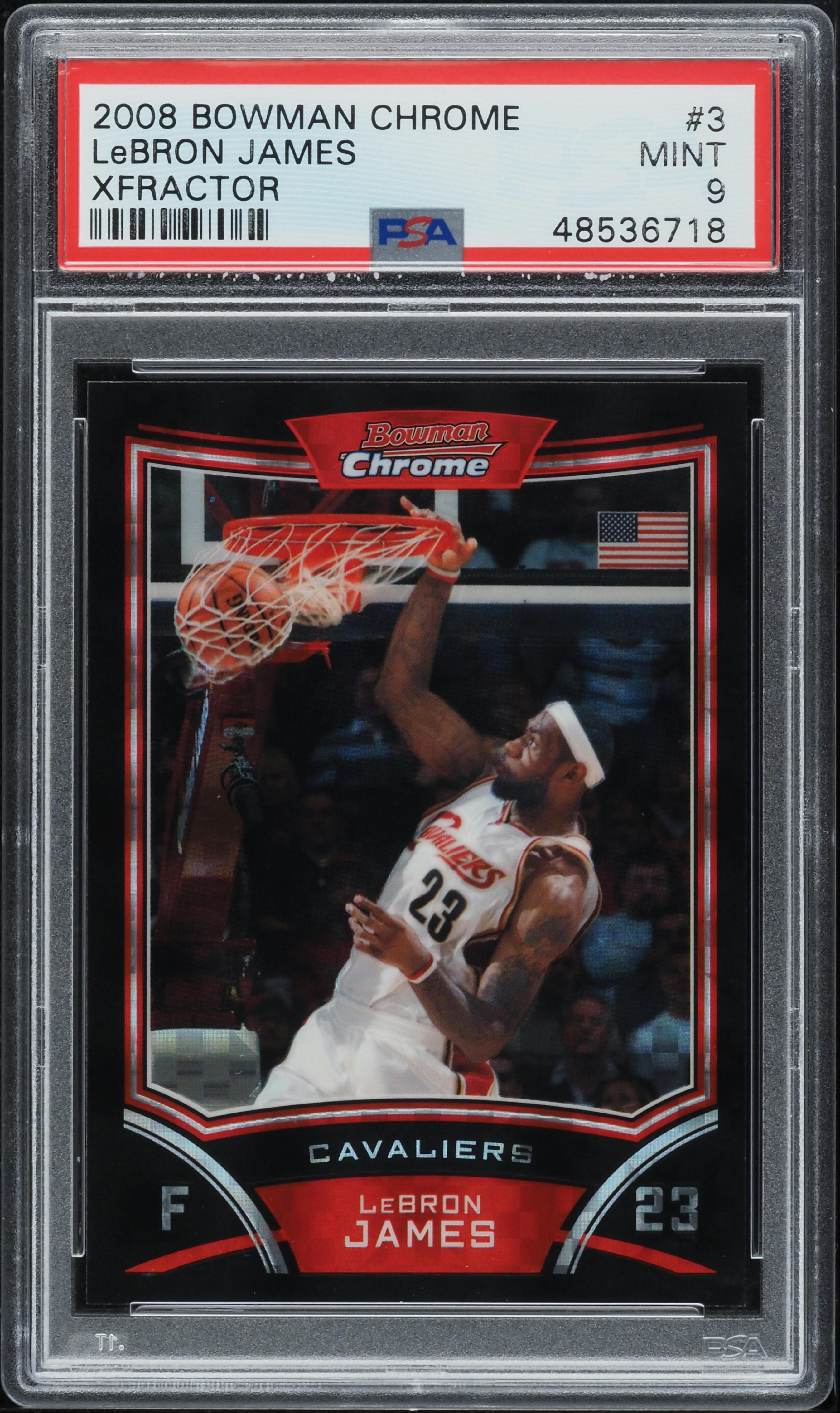貴重　Lebron James Bowman Chrome RC BGS9 貴重 Lebron James Bowman Chrome RC BGS9 2003 Bowman Chrome Rookies