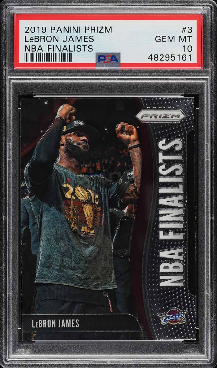 2019 Panini Prizm NBA Finalists LeBron James #3 PSA 10 GEM MINT