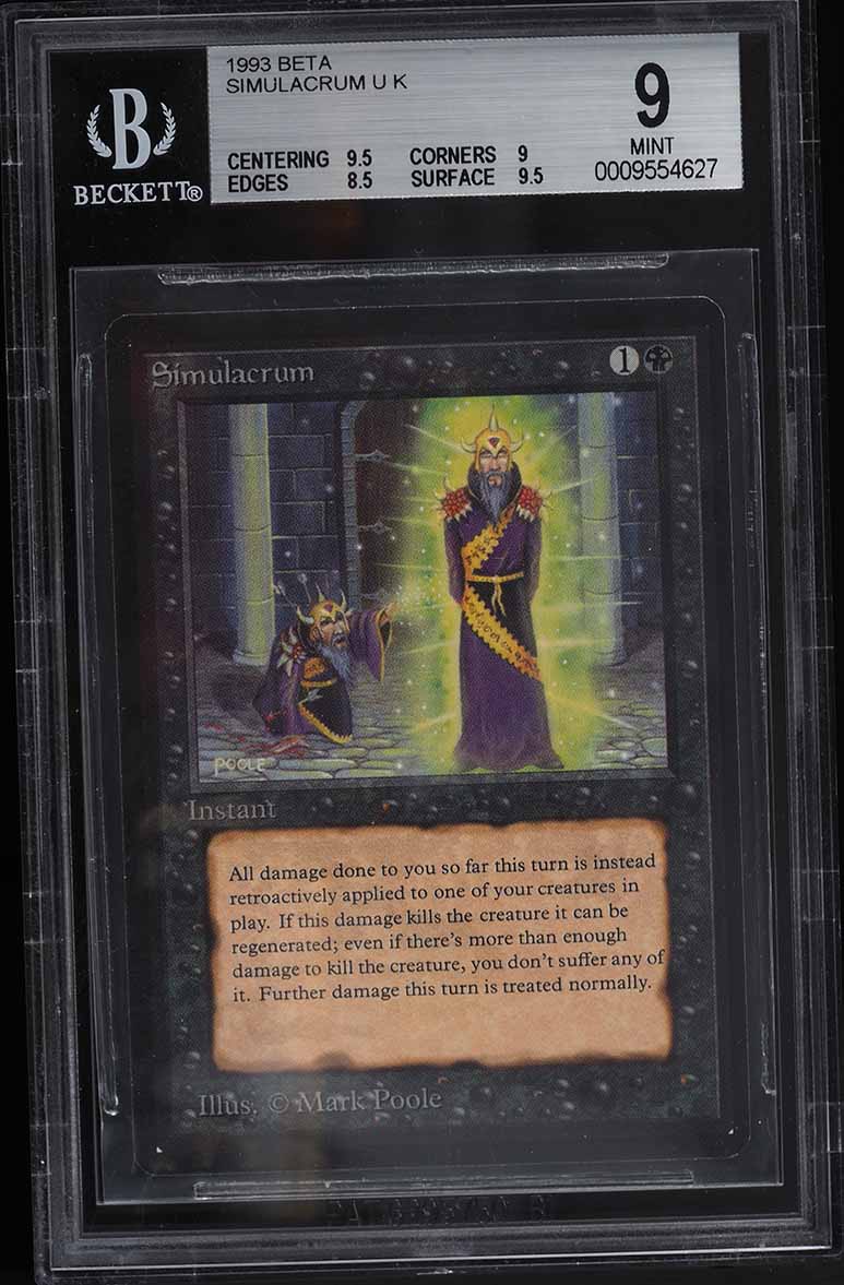 1993 Magic The Gathering MTG Beta Simulacrum U K BGS 9 MINT