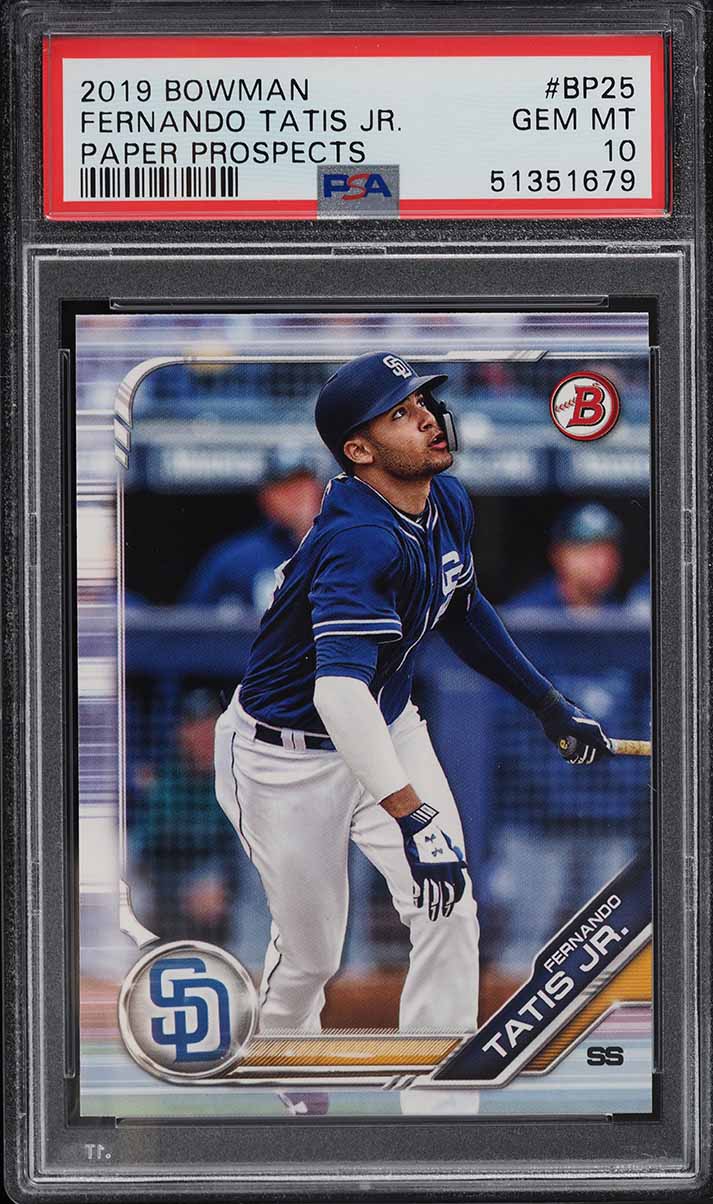 2019 Bowman Paper Prospects Fernando Tatis Jr. ROOKIE #BP-25 PSA 10 GEM MINT