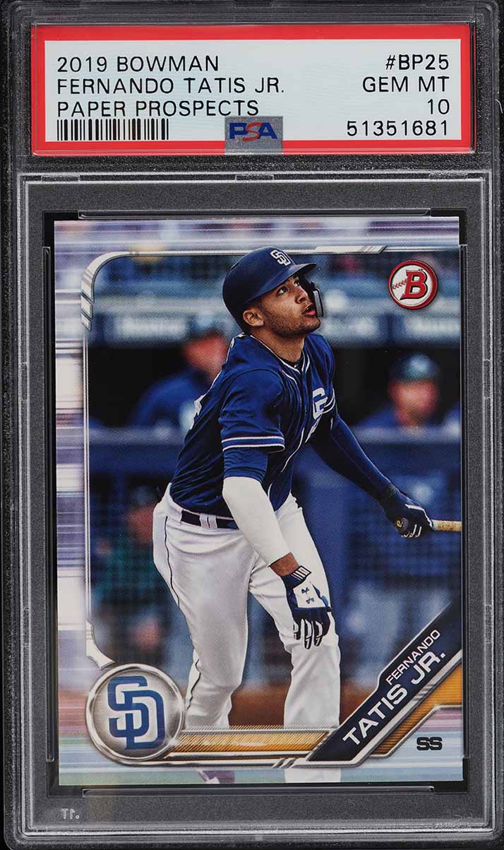 2019 Bowman Paper Prospects Fernando Tatis Jr. ROOKIE #BP-25 PSA 10 GEM MINT