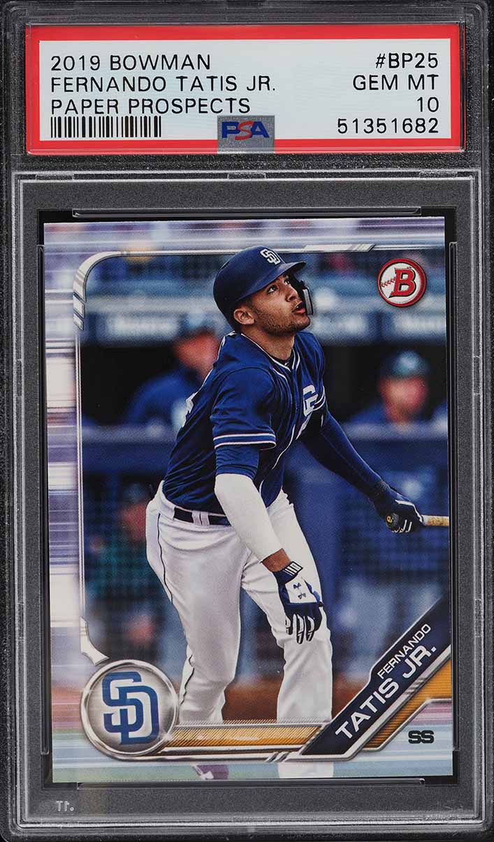 2019 Bowman Paper Prospects Fernando Tatis Jr. ROOKIE #BP-25 PSA 10 GEM MINT