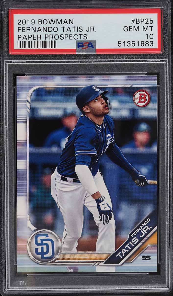 2019 Bowman Paper Prospects Fernando Tatis Jr. ROOKIE #BP-25 PSA 10 GEM MINT