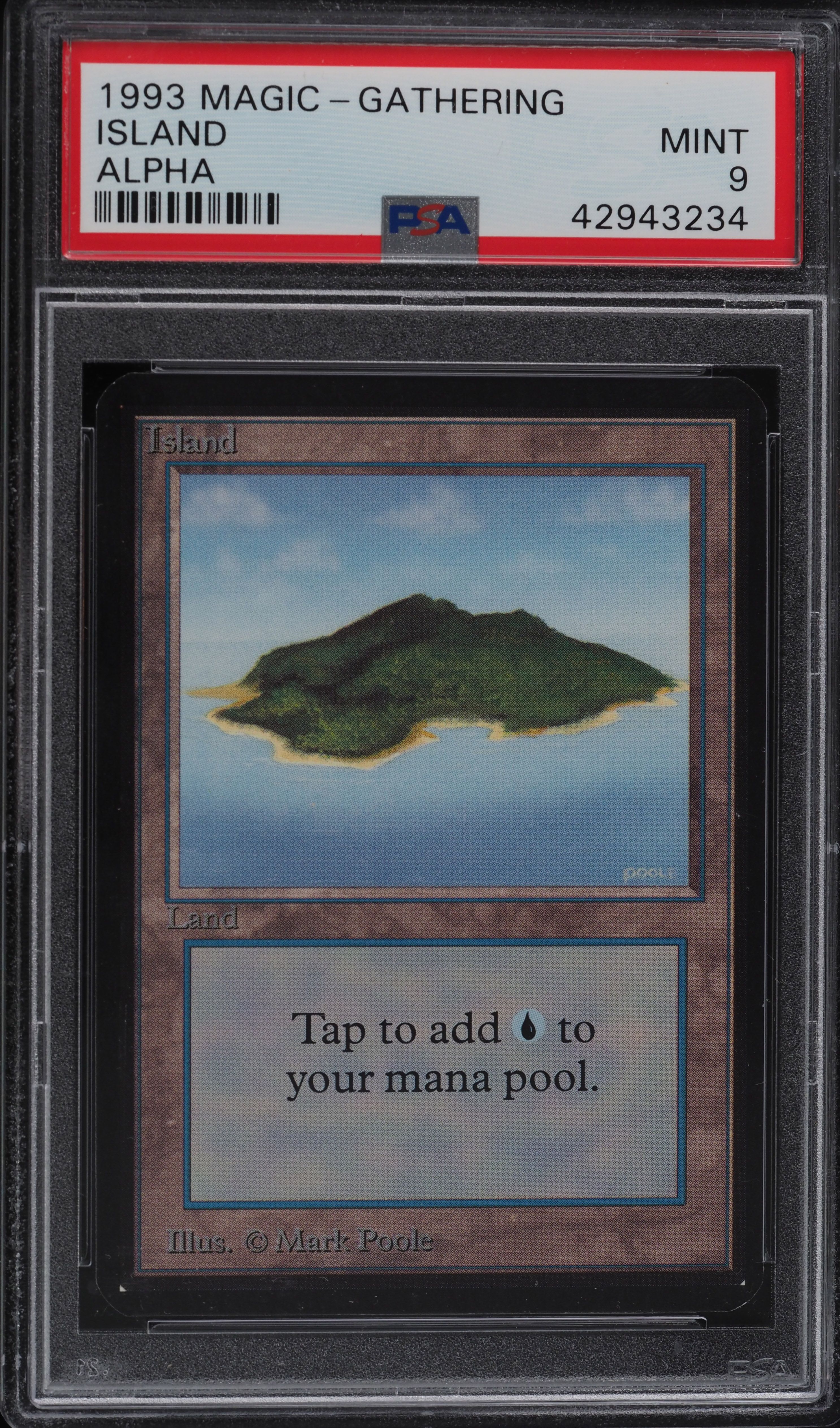 1993 Magic The Gathering MTG Alpha Island PSA 9 MINT on Fanatics