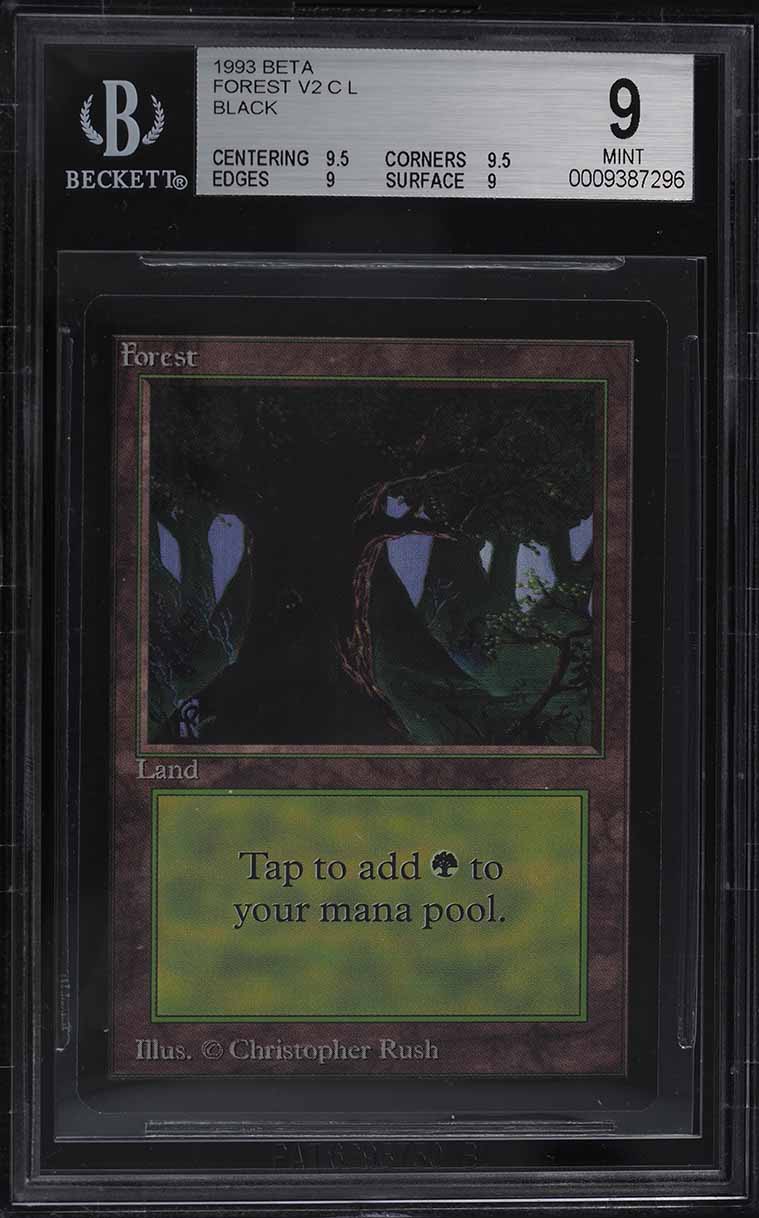 1993 Magic The Gathering MTG Unlimited Forest PSA 10 GEM MINT on