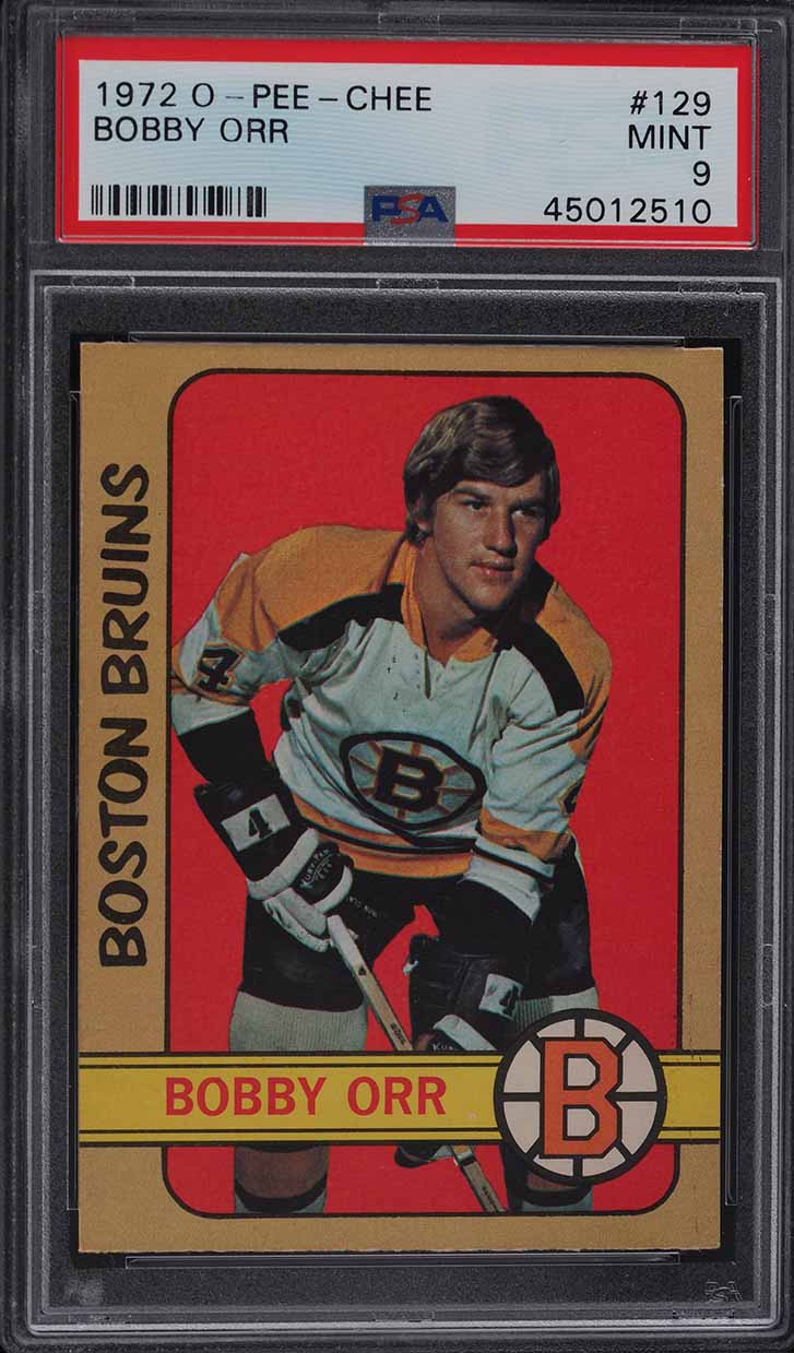 1972 O-Pee-Chee Hockey Bobby Orr #129 PSA 9 MINT