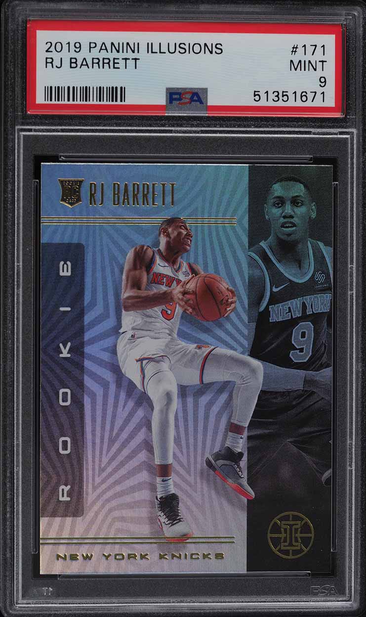 2019 Panini Illusions RJ Barrett ROOKIE #171 PSA 9 MINT on