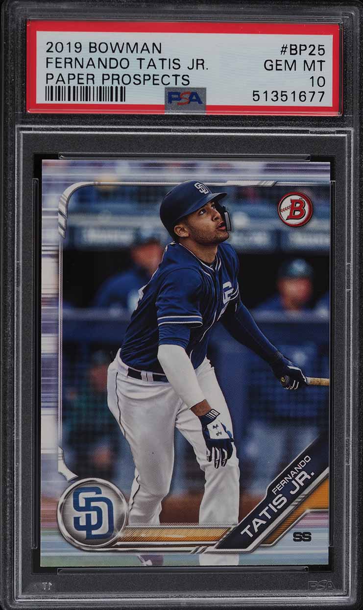 2019 Bowman Paper Prospects Fernando Tatis Jr. ROOKIE #BP-25 PSA 10 GEM MINT