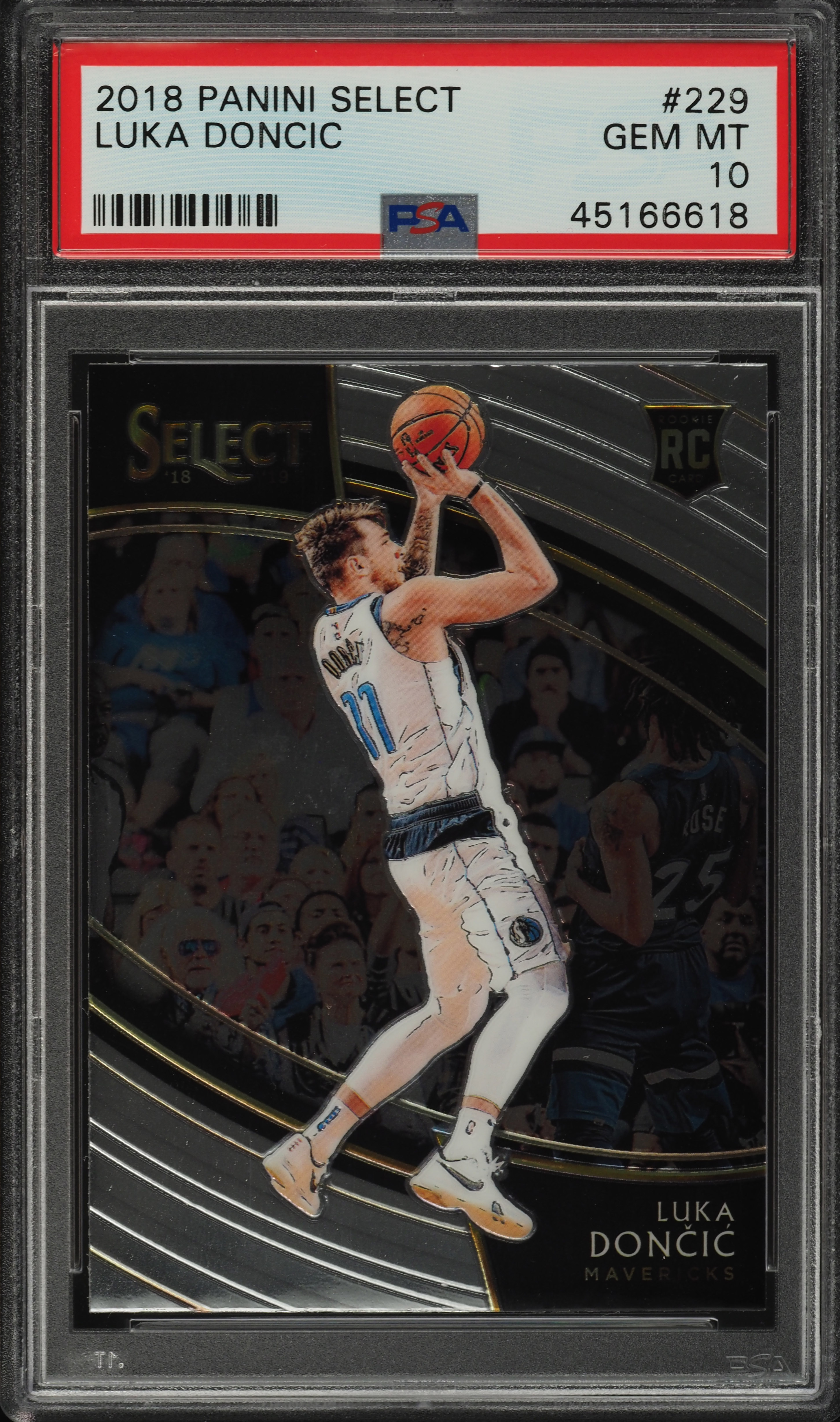 2018 Select Courtside Luka Doncic ROOKIE RC #229 PSA 10 GEM MINT