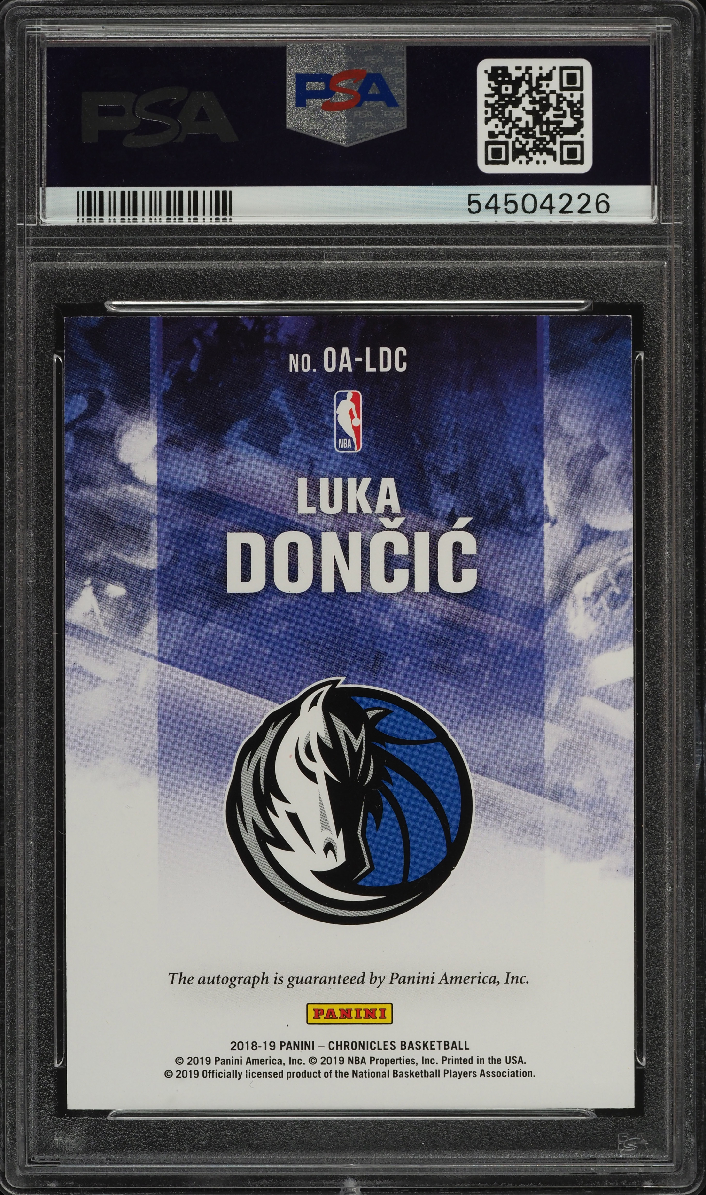 2018 Panini Chronicles Origins Luka Doncic ROOKIE RC AUTO /99