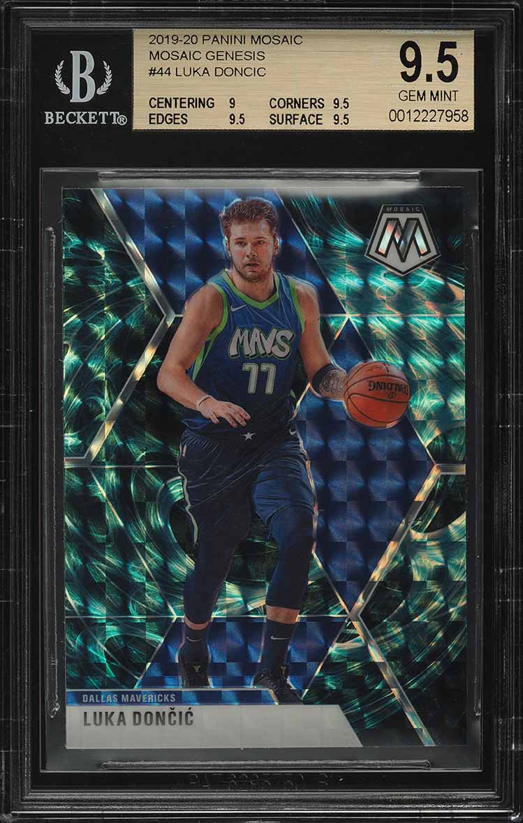 2019 Panini Mosaic Genesis Luka Doncic #44 BGS 9.5 GEM MINT