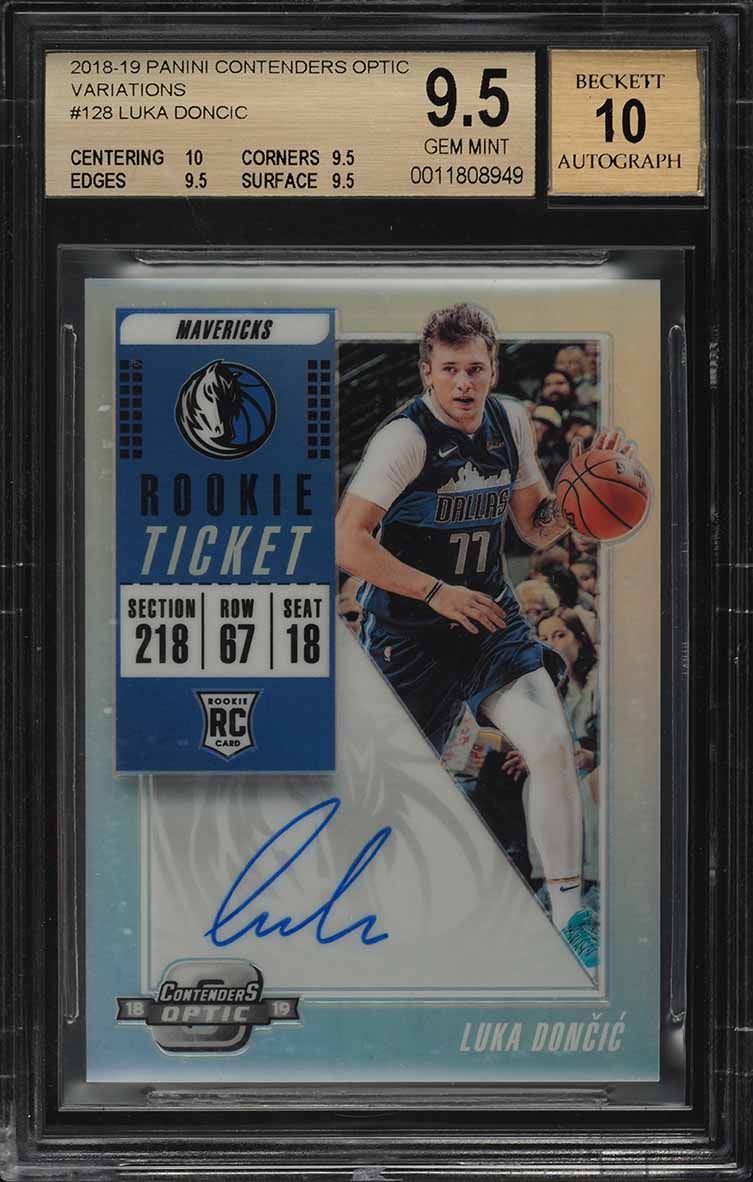 2018 Panini Contenders Optic Variations Luka Doncic ROOKIE RC AUTO