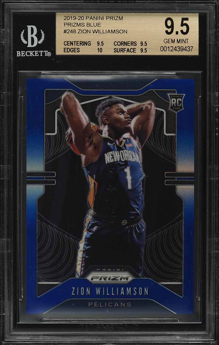 2019 Panini Prizm Blue Zion Williamson ROOKIE RC /199 BGS 9.5 GEM MINT
