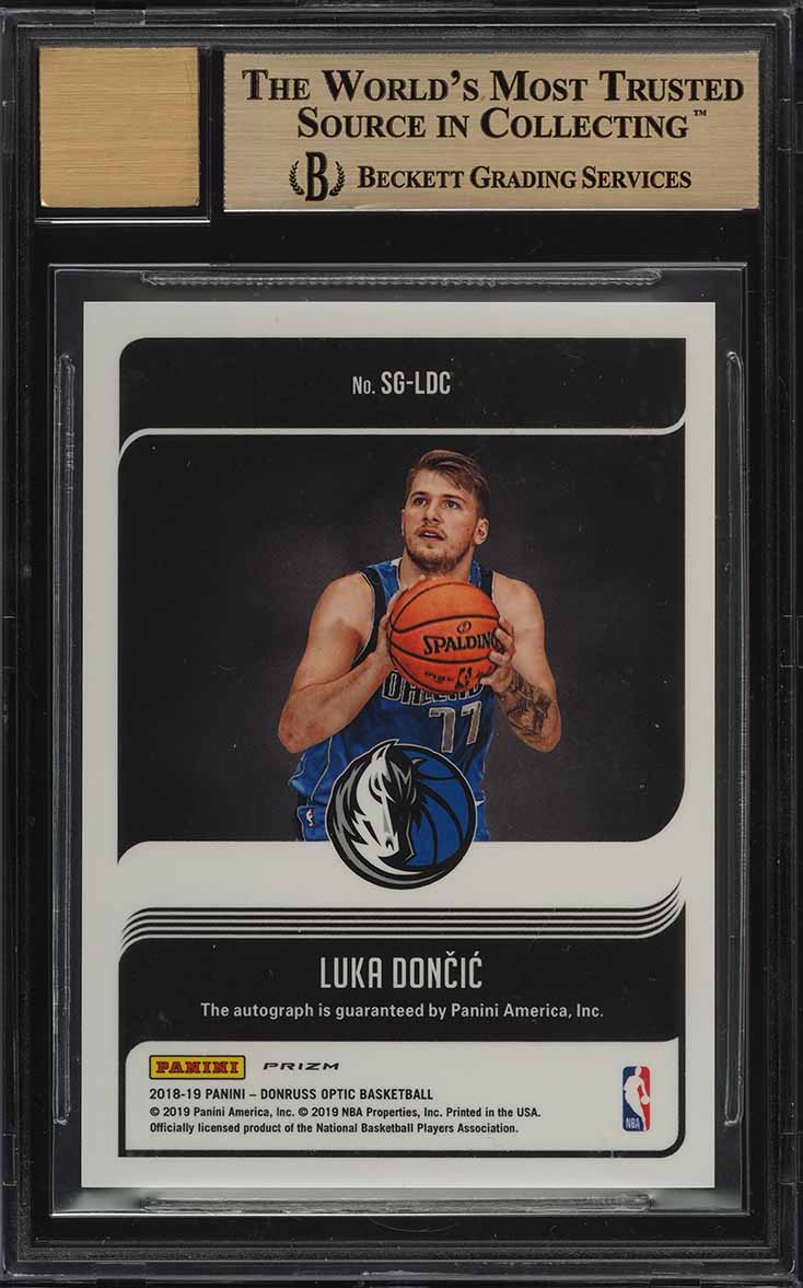 2018 Donruss Optic Choice Signature Luka Doncic ROOKIE RC AUTO BGS 10 PRISTINE