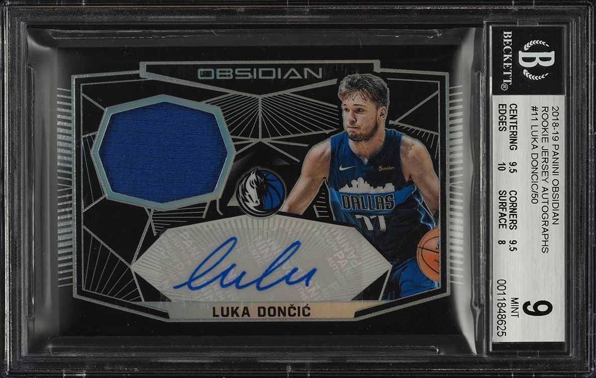 2018 Panini Obsidian Luka Doncic ROOKIE RC PATCH AUTO /50 #RJ-LDC