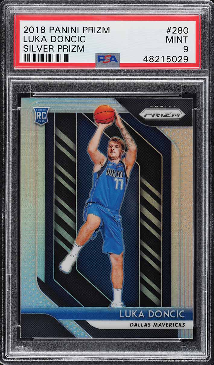 2018 Panini Prizm Silver Luka Doncic ROOKIE #280 PSA 9 MINT on