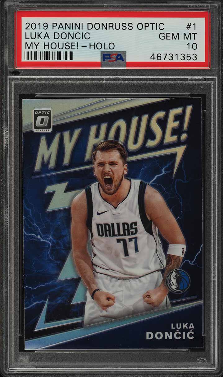 2019 Optic Luka Doncic My House! Holo #1 PSA 10 | Card Ladder